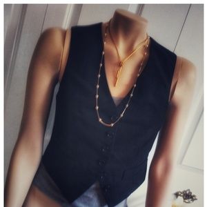 The Limited black sleeveless vest, size XS